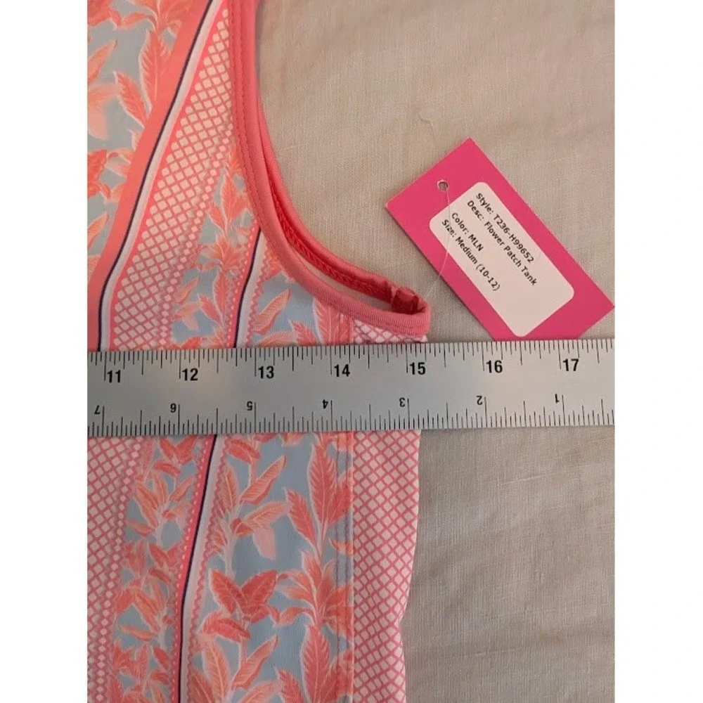 Lucky in Love Tank and Skort Set Girls Size M 10-12 Coral Pink Golf Tennis NWT